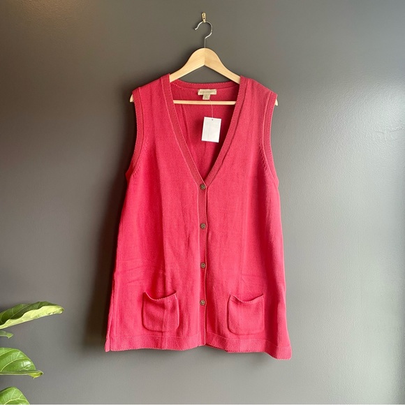 Appleseed's Pink Cardigan Vest - Picture 2 of 6